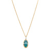 14ct Yellow Gold Opal & Diamond Pendant-Necklace-Walker & Hall