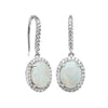 18ct White Gold 2.64ct Opal & Diamond Sierra Earrings-Earrings-Walker & Hall