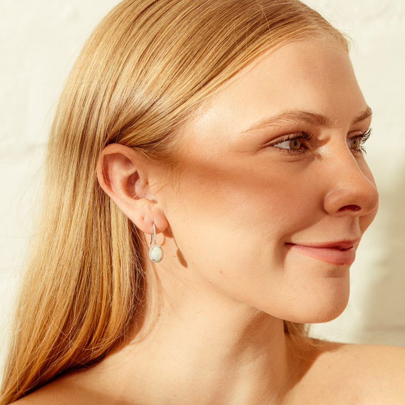 18ct White Gold 2.64ct Opal & Diamond Sierra Earrings-Earrings-Walker & Hall