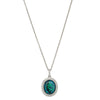 18ct White Gold 1.71ct Opal & Diamond Isla Pendant-Necklace-Walker & Hall