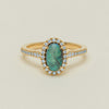 18ct Yellow Gold 1.21ct Opal & Diamond Mini Sierra Ring - Ring - Walker & Hall