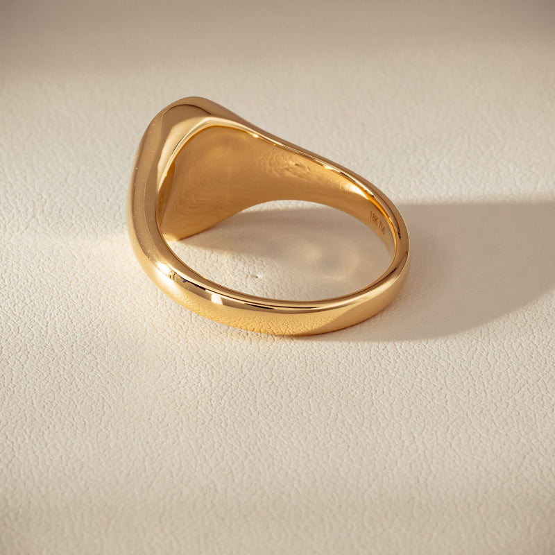 18ct Yellow Gold 2.11ct Opal Mens Signet Ring - Ring - Walker & Hall