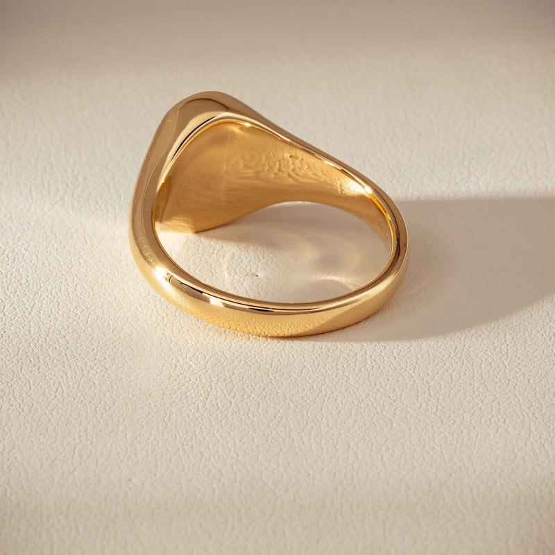 18ct Yellow Gold 2.11ct Opal Mens Signet Ring - Ring - Walker & Hall