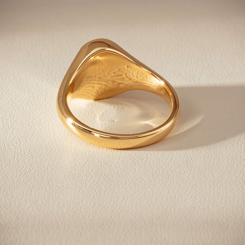 18ct Yellow Gold 2.11ct Opal Mens Signet Ring - Ring - Walker & Hall