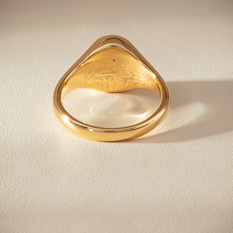 18ct Yellow Gold 2.11ct Opal Mens Signet Ring - Ring - Walker & Hall
