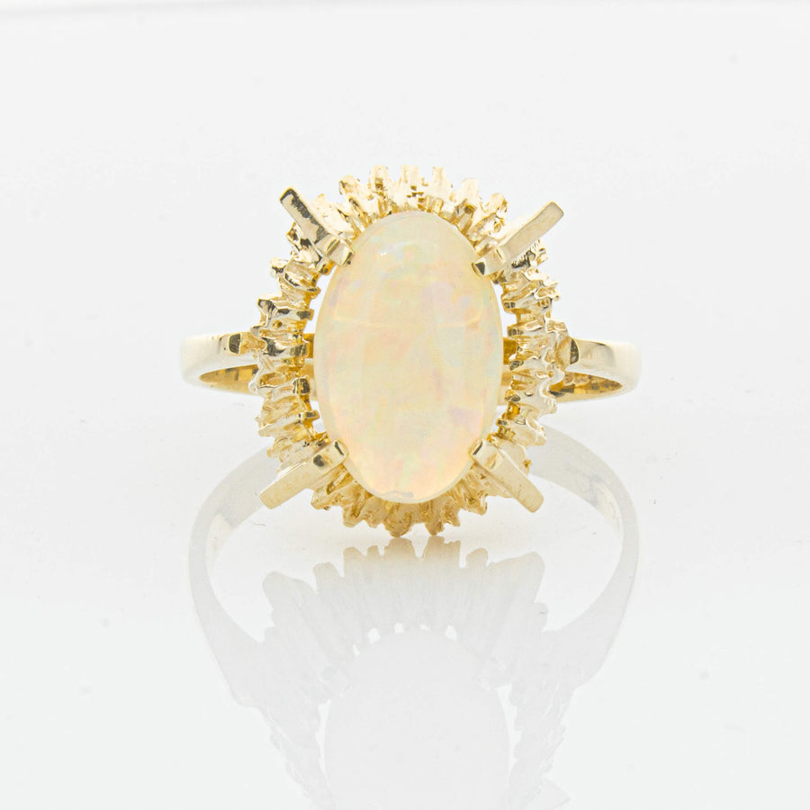 Vintage 9ct Yellow Gold 1.30ct Opal Dress Ring - Ring - Walker & Hall