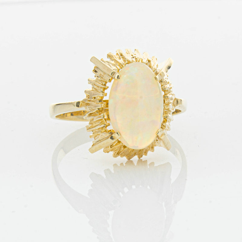 Vintage 9ct Yellow Gold 1.30ct Opal Dress Ring - Ring - Walker & Hall