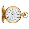 Vintage 18ct Yellow Gold Half Hunter Cased Pocket Watch-Pocket Watch-Walker & Hall