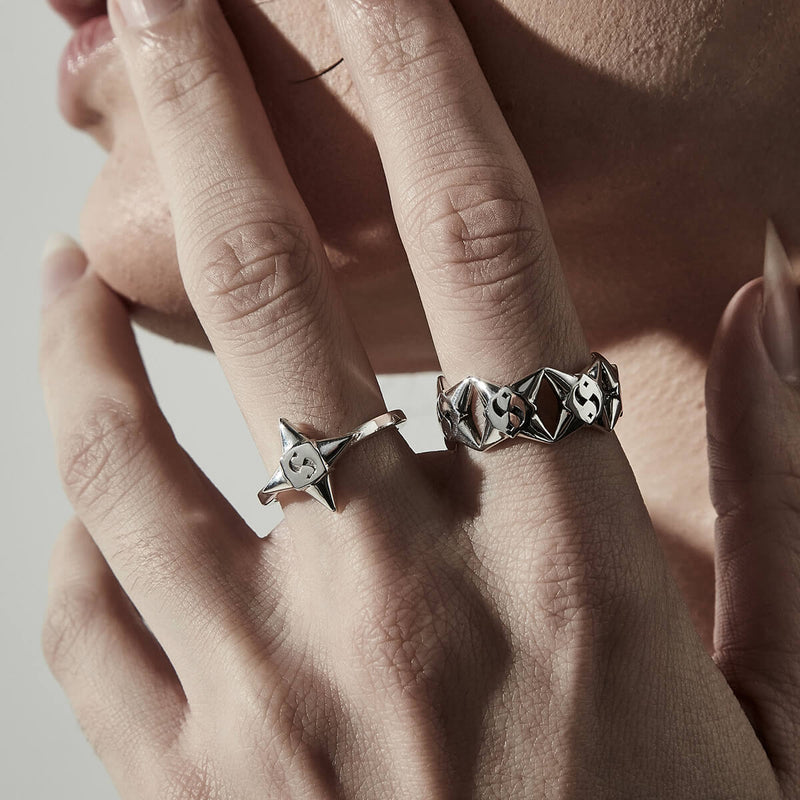 Stolen Girlfriends Club Sinister Heart Ring - Sterling Silver-Ring-Walker & Hall