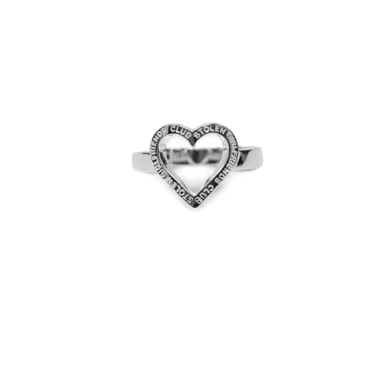 Stolen Girlfriends Club x Walker & Hall Halo Heart Ring - Sterling Silver-Ring-Walker & Hall