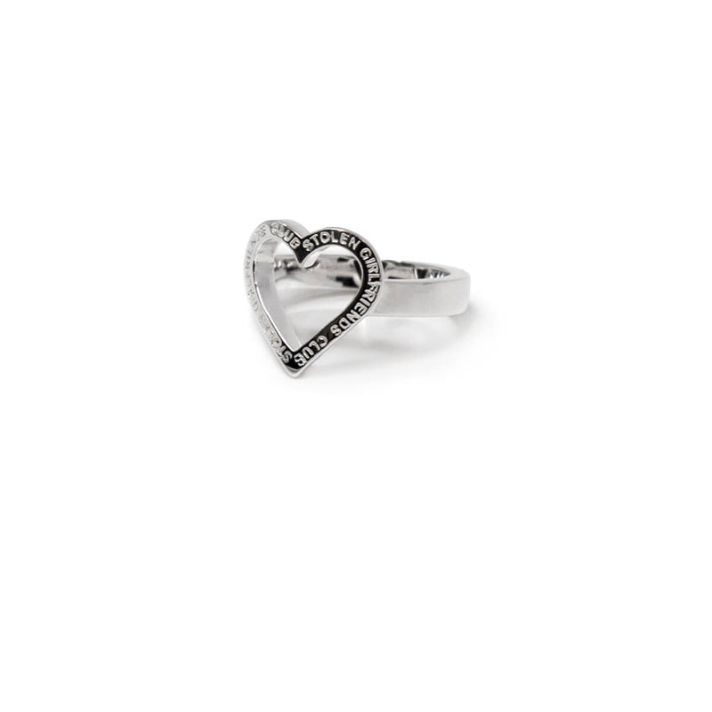 Stolen Girlfriends Club x Walker & Hall Halo Heart Ring - Sterling Silver-Ring-Walker & Hall