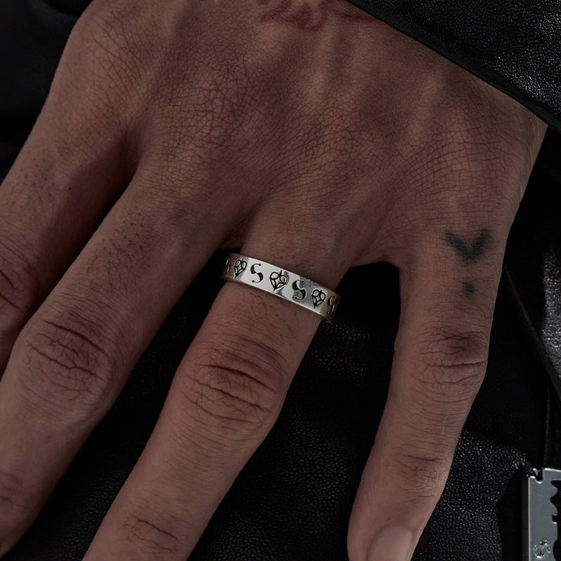 Stolen Girlfriends Club Starstruck Imprint Band - Sterling Silver - Ring - Walker & Hall