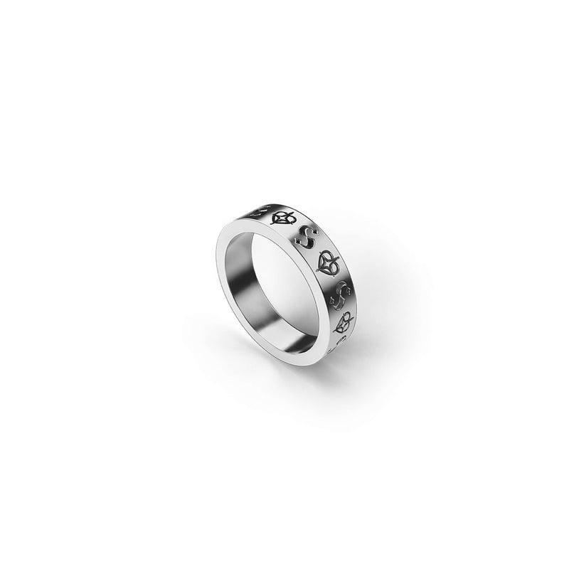Stolen Girlfriends Club Starstruck Imprint Band - Sterling Silver - Ring - Walker & Hall