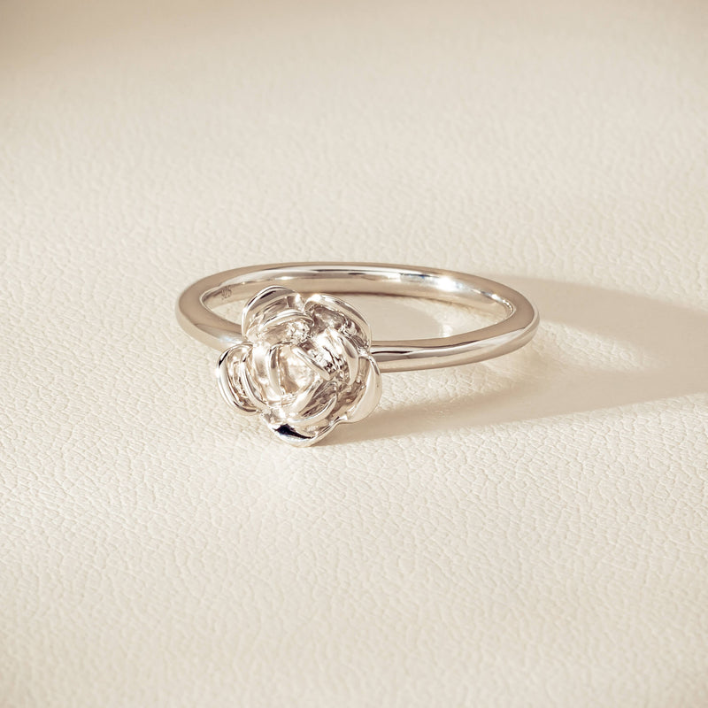 Sterling Silver Albertine Rose Ring - Ring - Walker & Hall