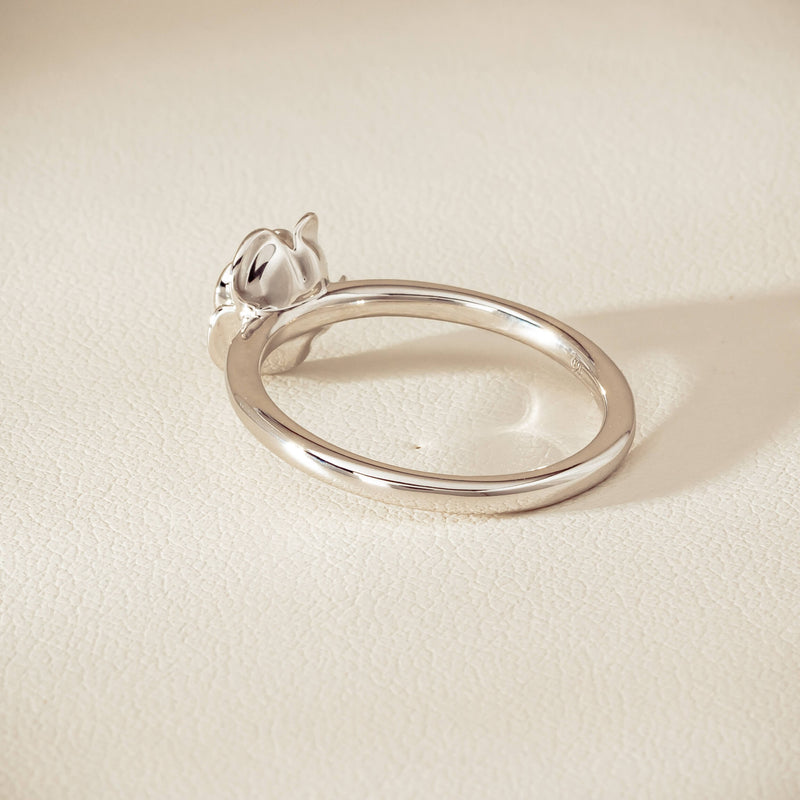 Sterling Silver Albertine Rose Ring - Ring - Walker & Hall