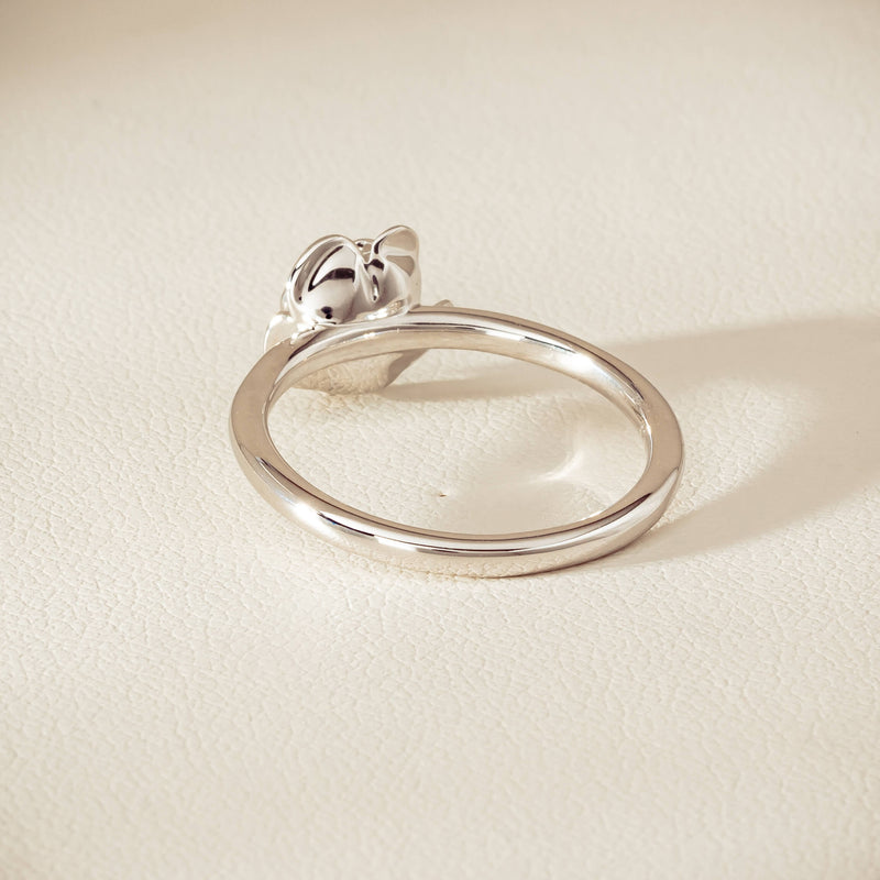 Sterling Silver Albertine Rose Ring - Ring - Walker & Hall