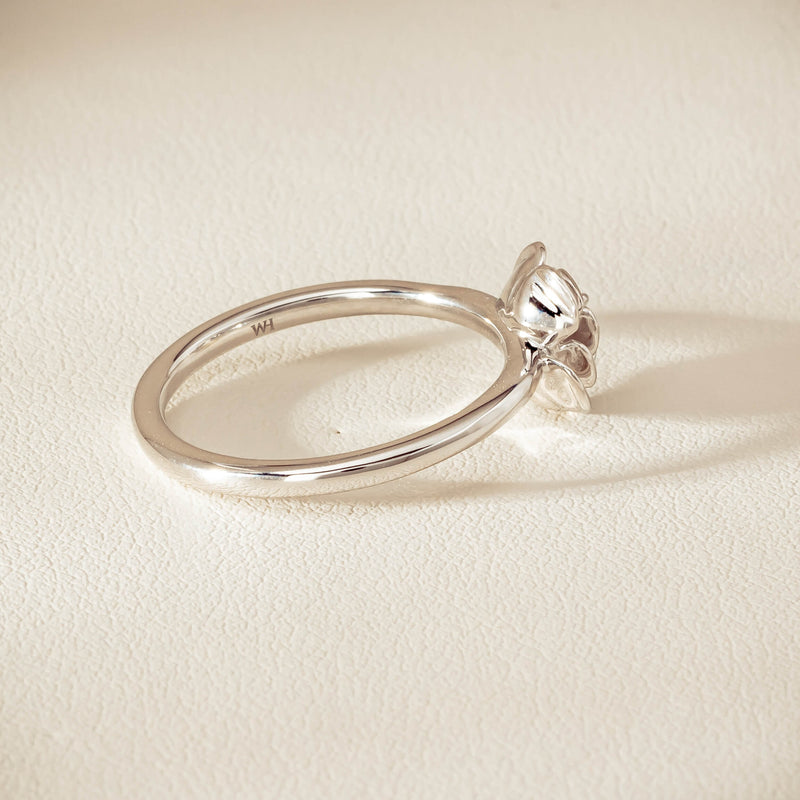 Sterling Silver Albertine Rose Ring - Ring - Walker & Hall