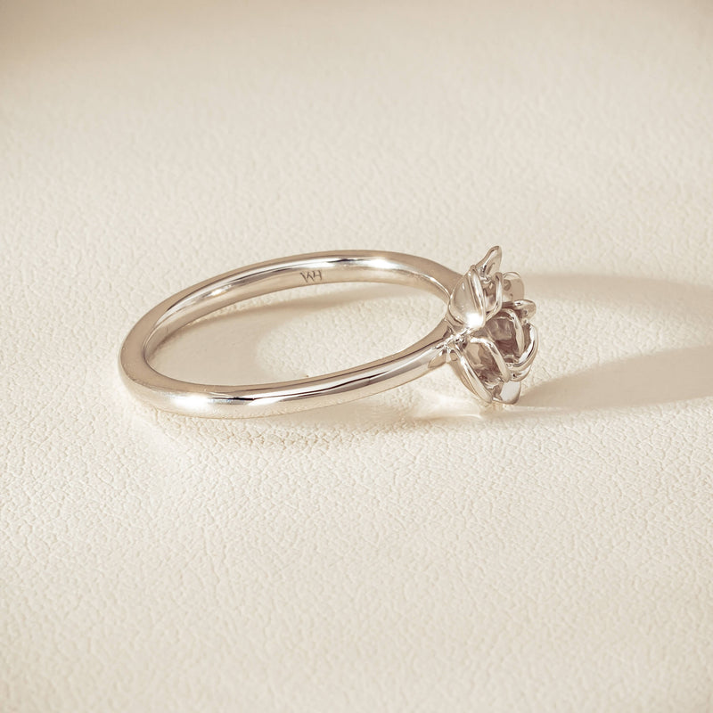 Sterling Silver Albertine Rose Ring - Ring - Walker & Hall