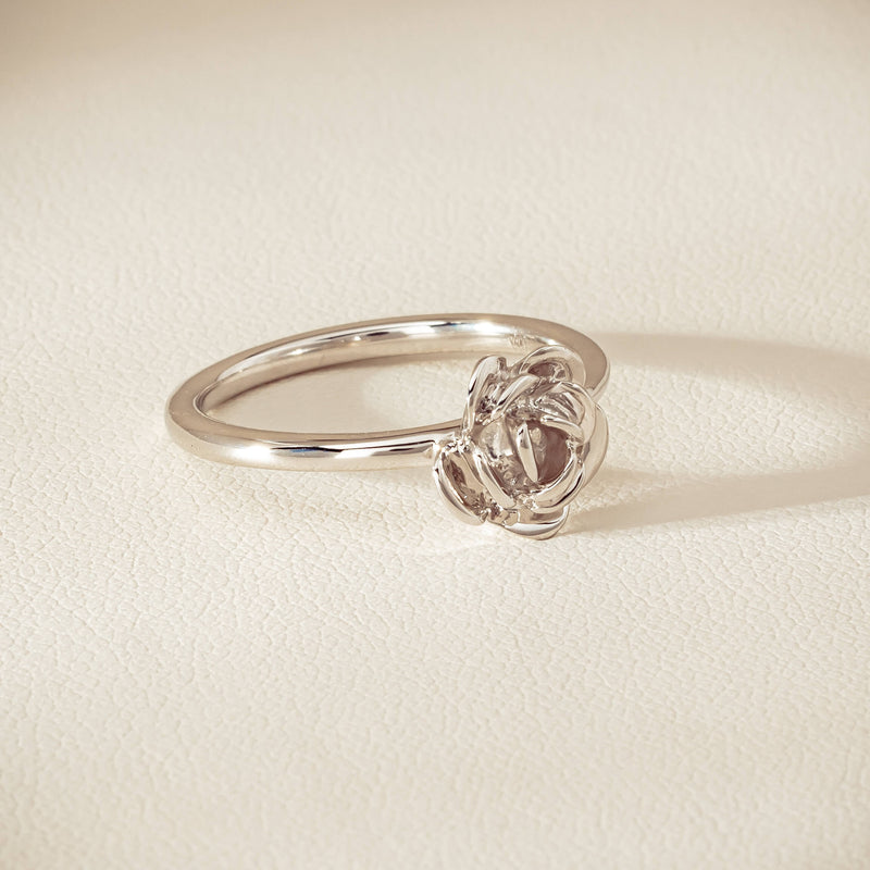 Sterling Silver Albertine Rose Ring - Ring - Walker & Hall