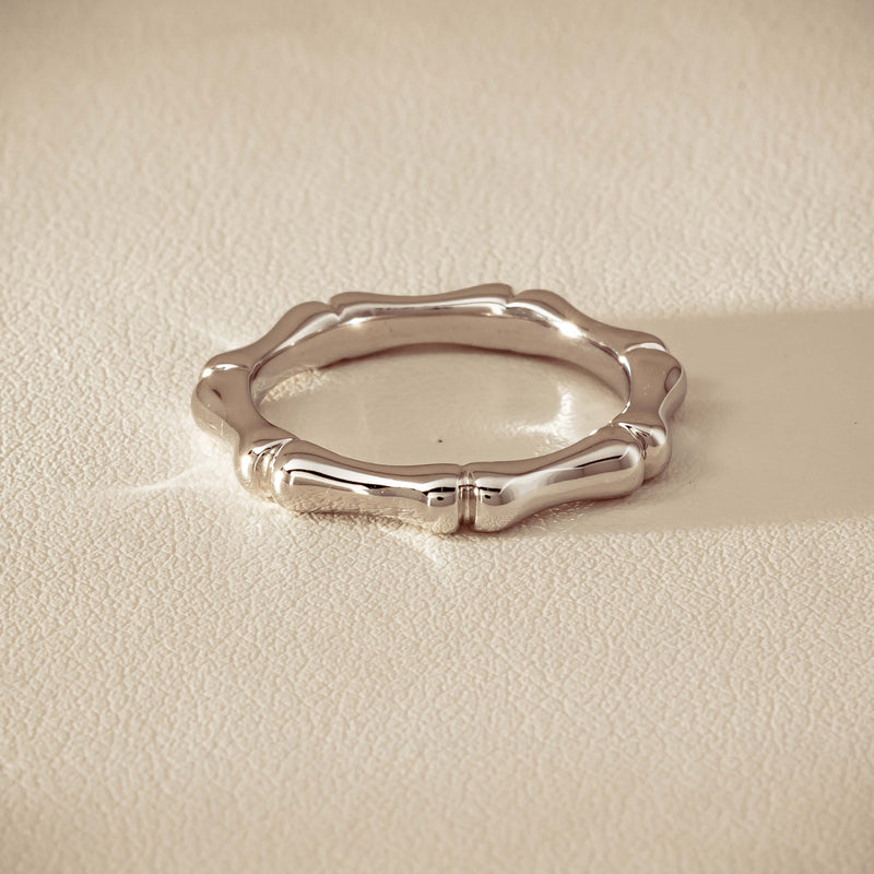 Sterling Silver Kyoto Stacking Band - Ring - Walker & Hall