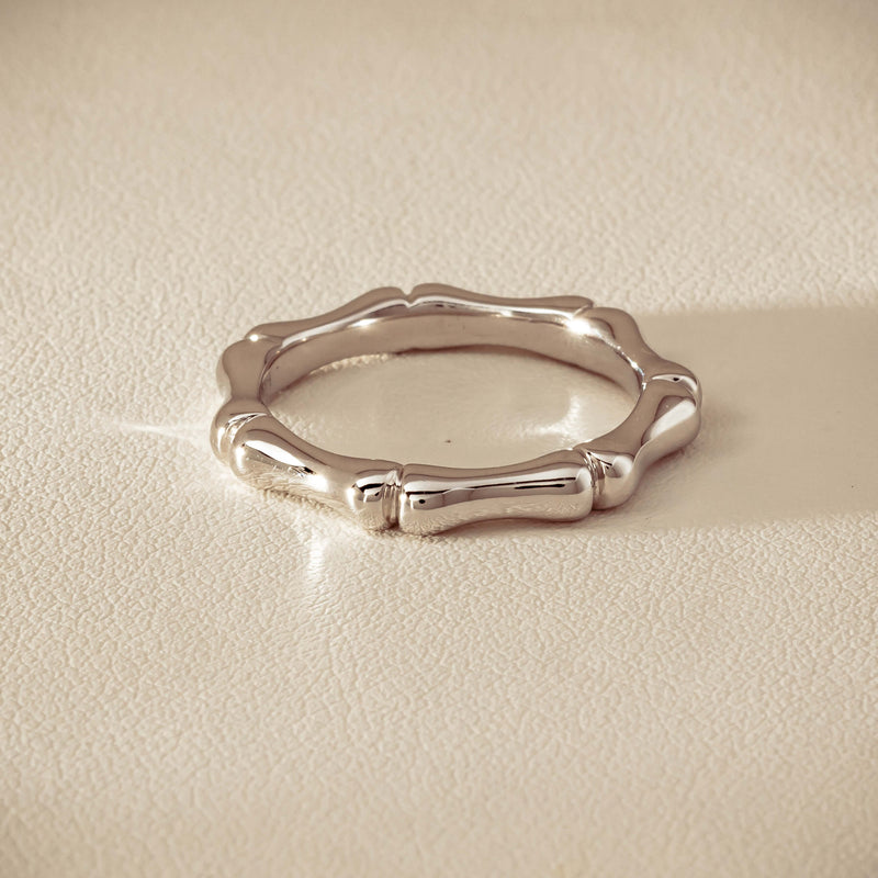 Sterling Silver Kyoto Stacking Band - Ring - Walker & Hall