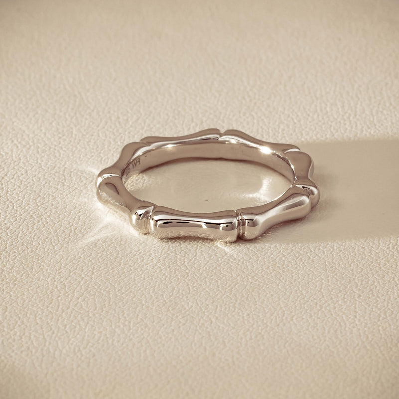 Sterling Silver Kyoto Stacking Band - Ring - Walker & Hall