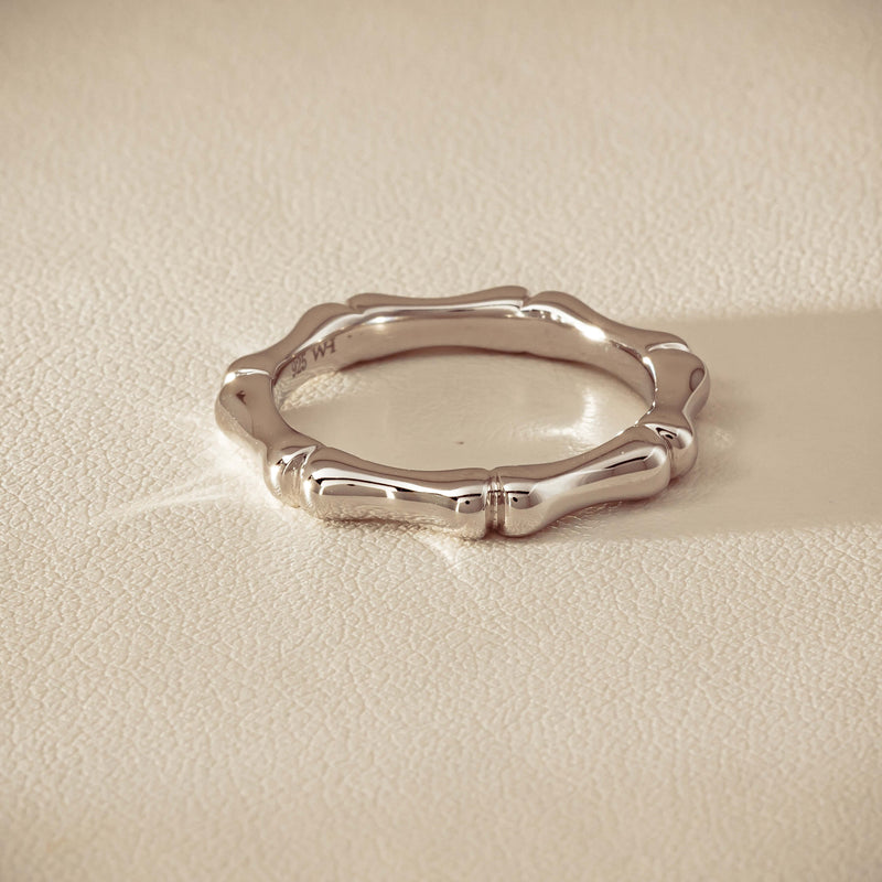 Sterling Silver Kyoto Stacking Band - Ring - Walker & Hall