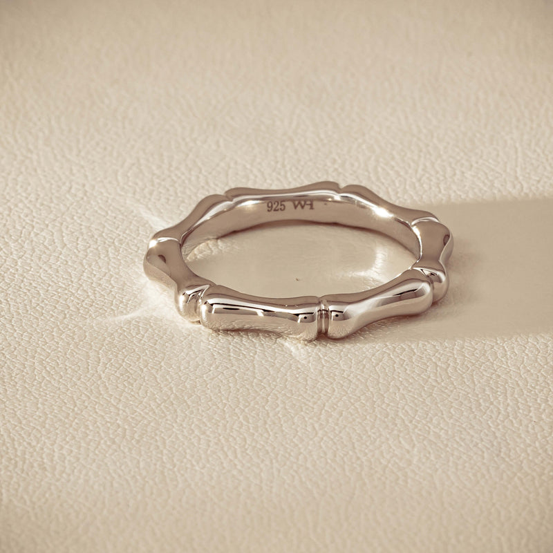 Sterling Silver Kyoto Stacking Band - Ring - Walker & Hall