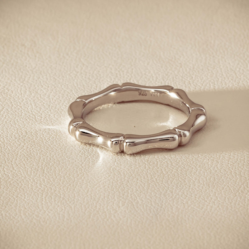 Sterling Silver Kyoto Stacking Band - Ring - Walker & Hall