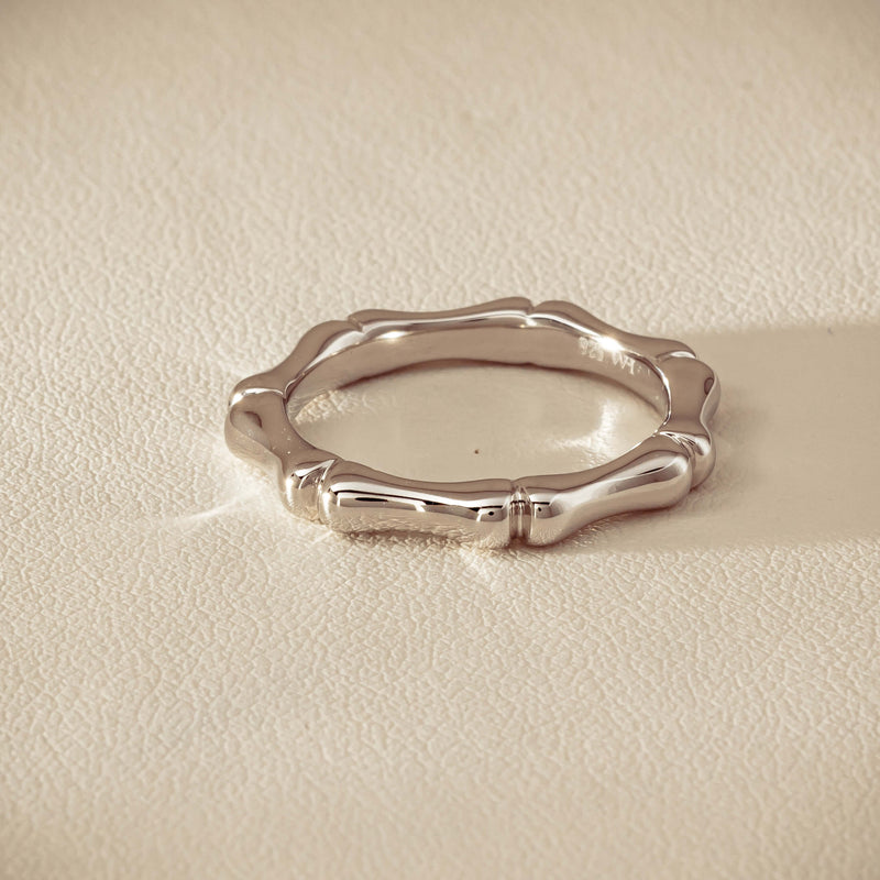 Sterling Silver Kyoto Stacking Band - Ring - Walker & Hall