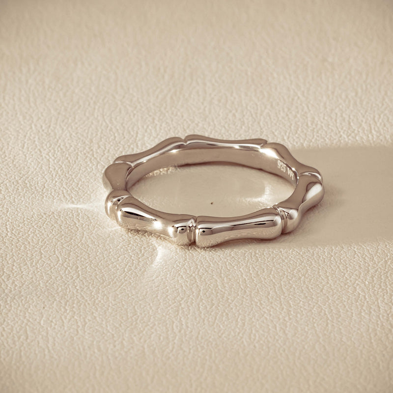 Sterling Silver Kyoto Stacking Band - Ring - Walker & Hall
