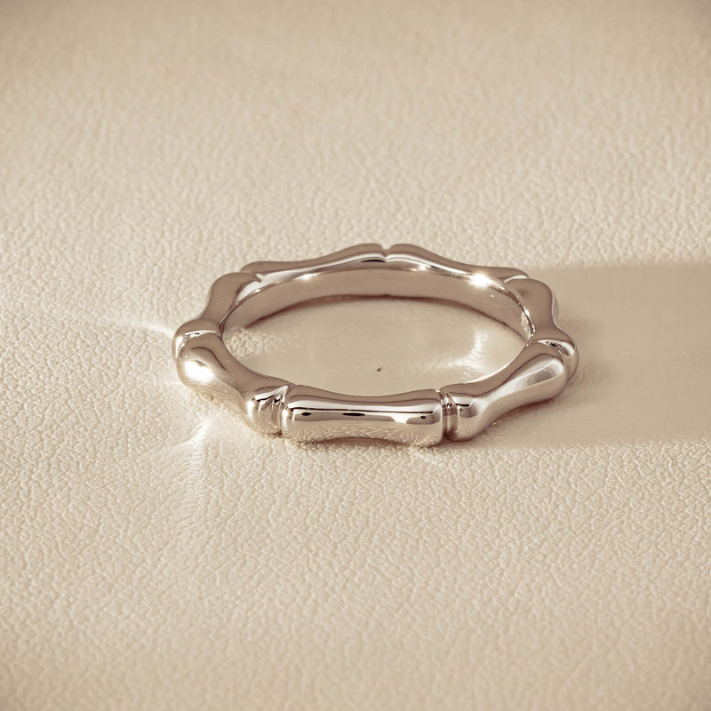 Sterling Silver Kyoto Stacking Band - Ring - Walker & Hall