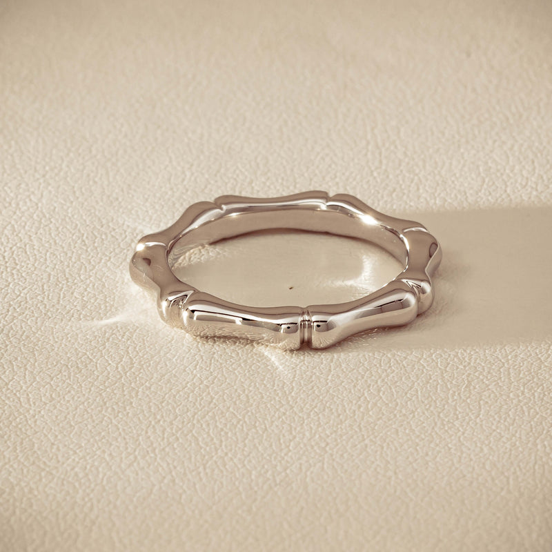 Sterling Silver Kyoto Stacking Band - Ring - Walker & Hall