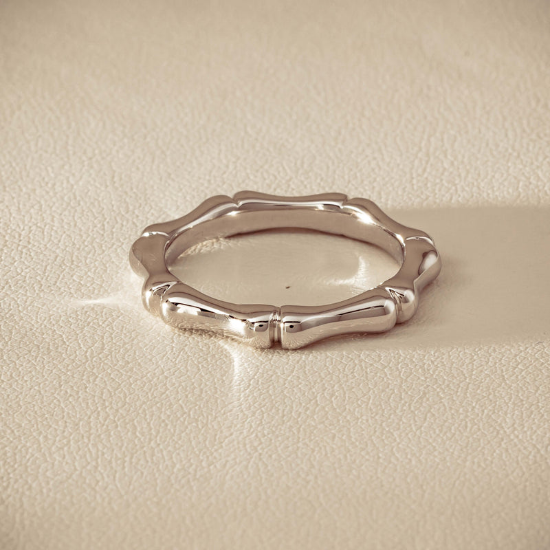 Sterling Silver Kyoto Stacking Band - Ring - Walker & Hall