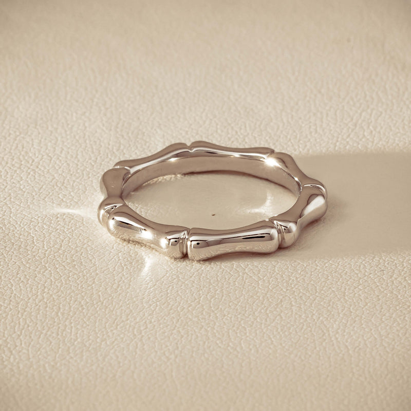 Sterling Silver Kyoto Stacking Band - Ring - Walker & Hall