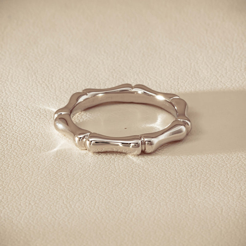 Sterling Silver Kyoto Stacking Band - Ring - Walker & Hall