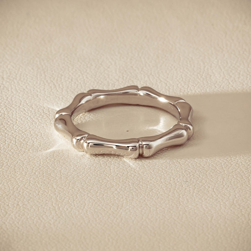 Sterling Silver Kyoto Stacking Band - Ring - Walker & Hall