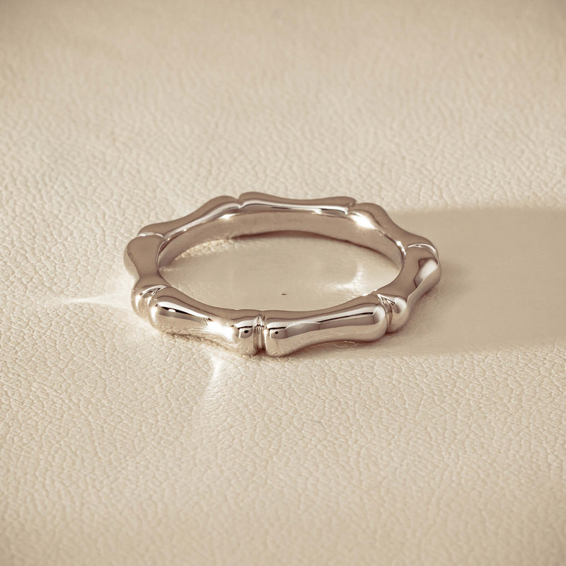 Sterling Silver Kyoto Stacking Band - Ring - Walker & Hall