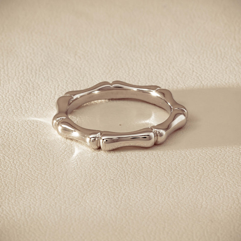 Sterling Silver Kyoto Stacking Band - Ring - Walker & Hall