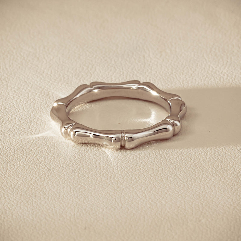 Sterling Silver Kyoto Stacking Band - Ring - Walker & Hall
