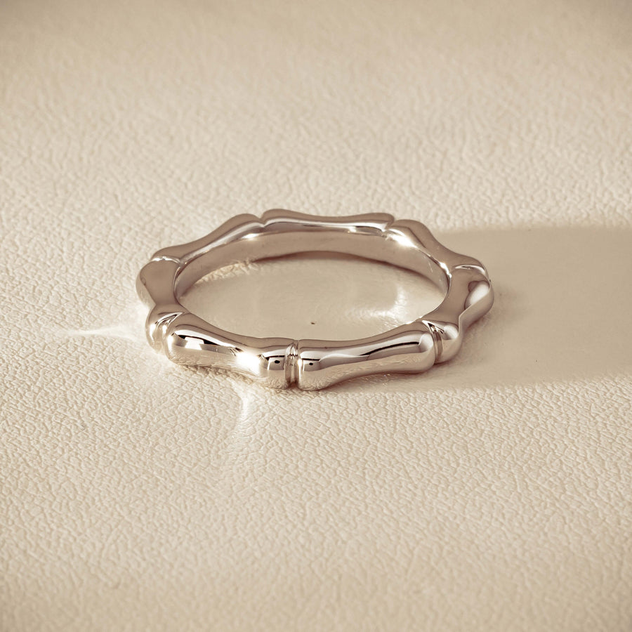 Sterling Silver Kyoto Stacking Band - Ring - Walker & Hall