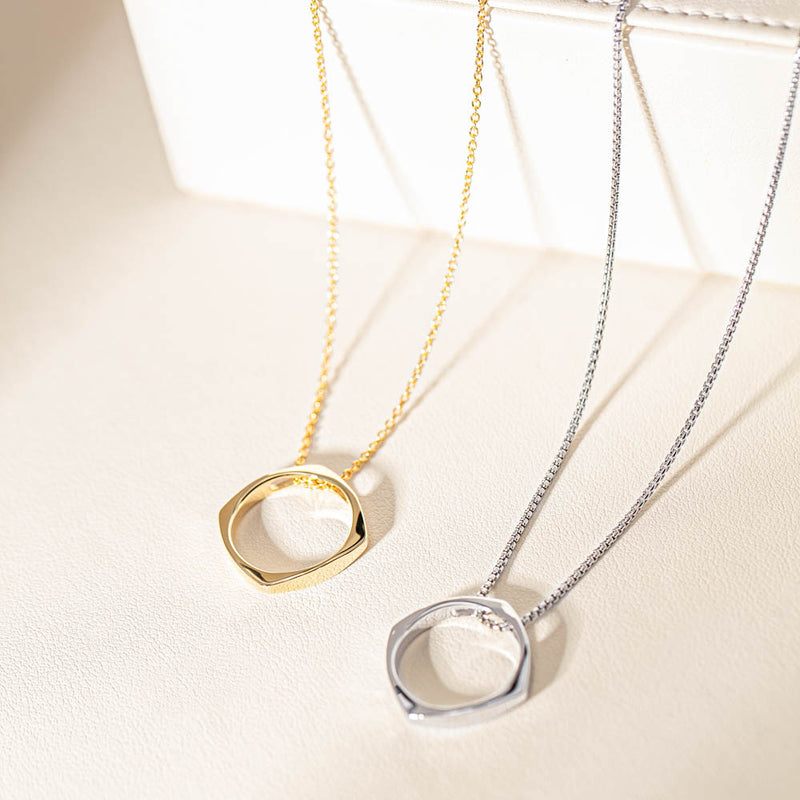 9ct Yellow Gold Eos Pendant-Necklace-Walker & Hall