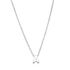 Sterling Silver Noted Letter-Necklace-Walker & Hall