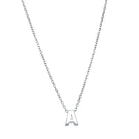 Sterling Silver Noted Letter-Necklace-Walker & Hall