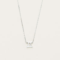 Sterling Silver Noted Zodiac - Necklace - Walker & Hall