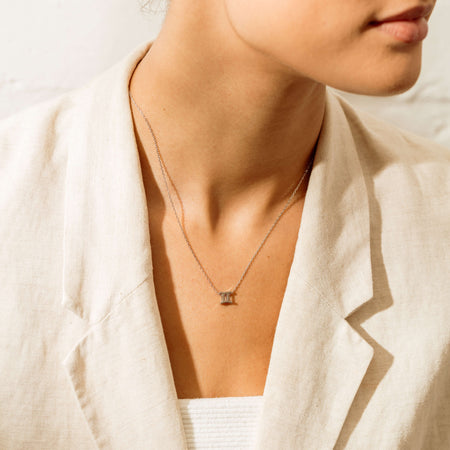 Sterling Silver Noted Zodiac - Necklace - Walker & Hall