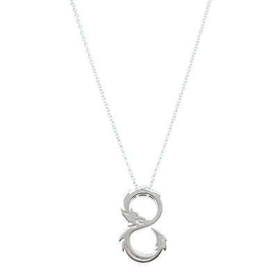 Sterling Silver Year Of The Dragon Pendant-Necklace-Walker & Hall