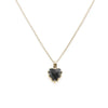 Stolen Girlfriends Club Mini Love Claw Necklace - Gold Plated & Onyx-Necklace-Walker & Hall