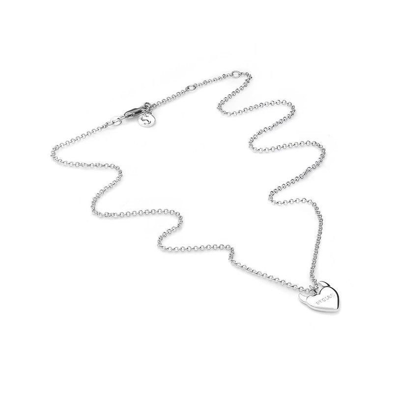 Stolen Girlfriends Club Sinister Heart Necklace - Sterling Silver-Necklace-Walker & Hall