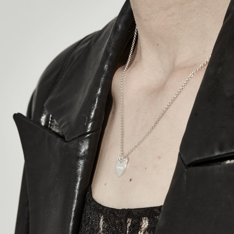 Stolen Girlfriends Club Sinister Heart Necklace - Sterling Silver-Necklace-Walker & Hall